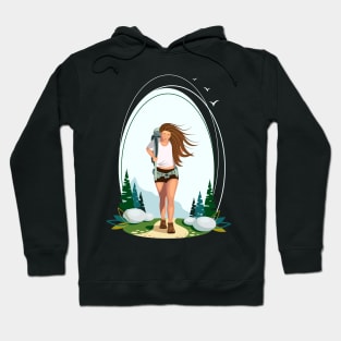 Hiking girl Hoodie